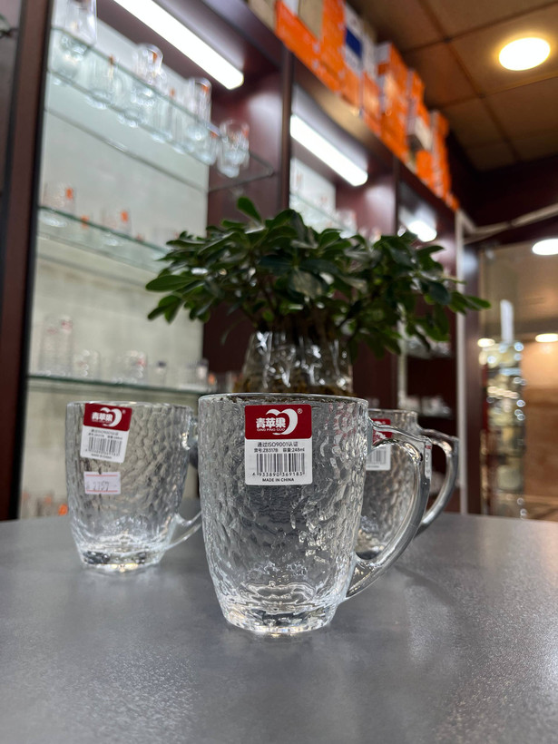 لیوان بلور مدل برفی برند DELISOGA(دست ۶عددی)