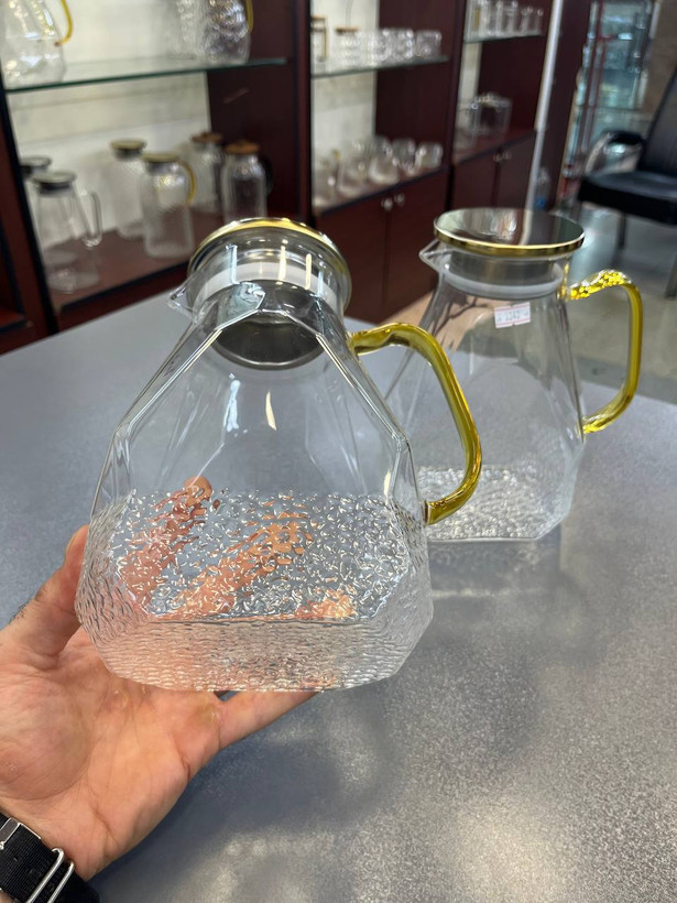 پارچ پیرکس دسته عسلی