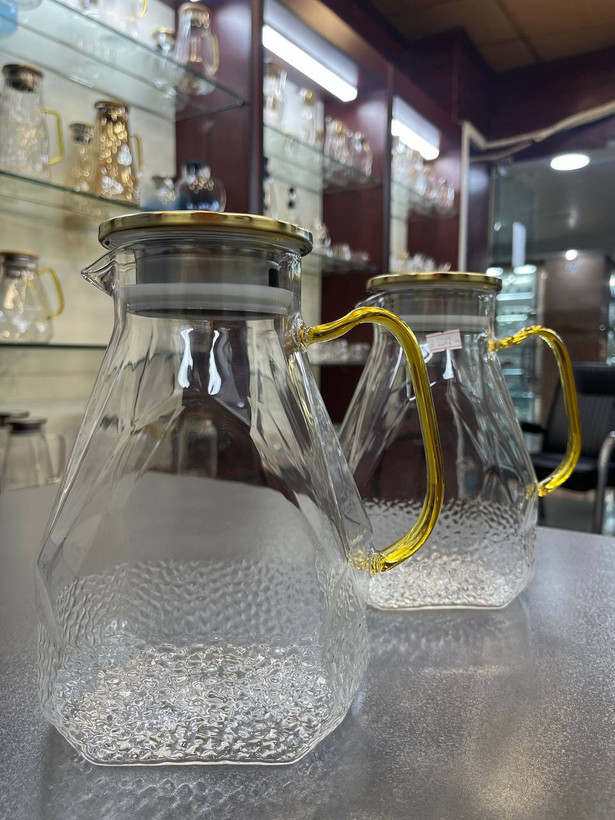 پارچ پیرکس دسته عسلی