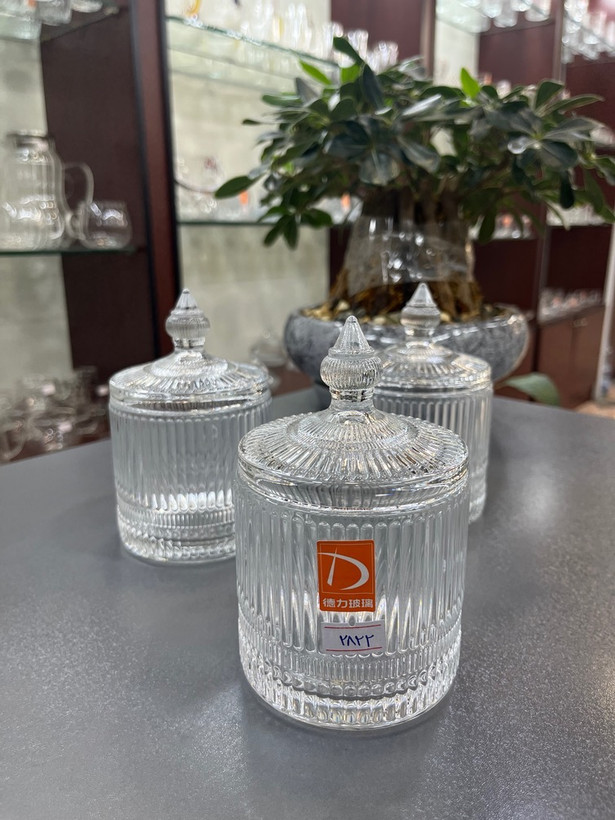 قندان و شکلات خوری بلور راه راه DELI