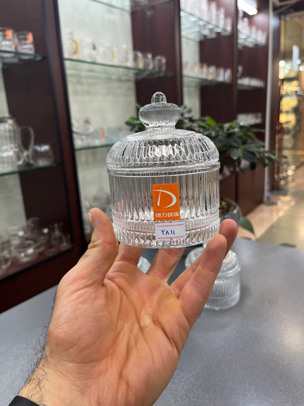 قندان بلور راه راه DELI