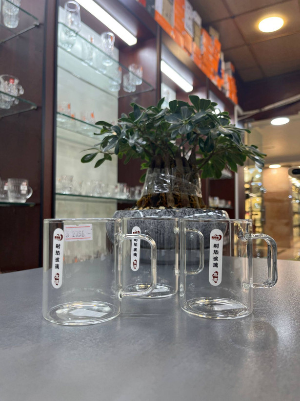 لیوان پیرکس استوانه دلی DELI(دست ۶ عددی،۲۲۰ میلی لیتر)