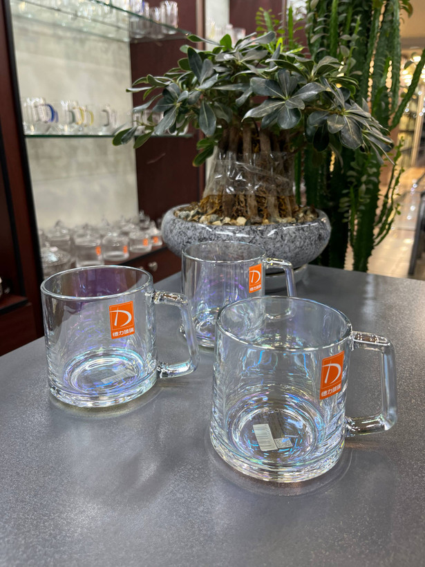 لیوان بلور ۷ رنگ دلیDELI(دست ۶ عددی)