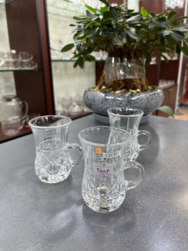 فنجان بلور برند DELISOGA (دست ۶عددی)