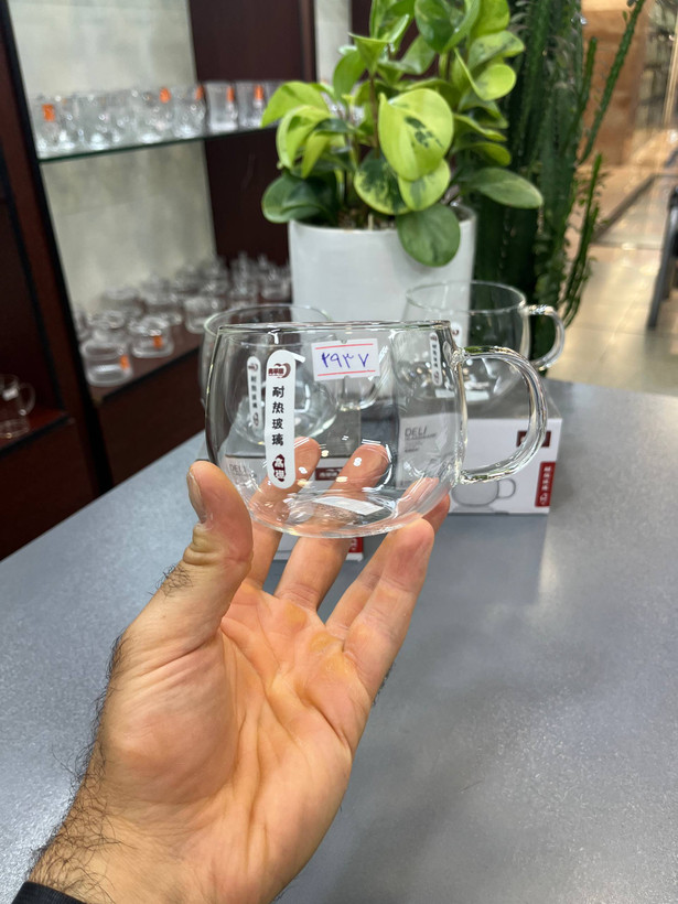 لیوان پیرکس ساده دلی DELI تک جعبه