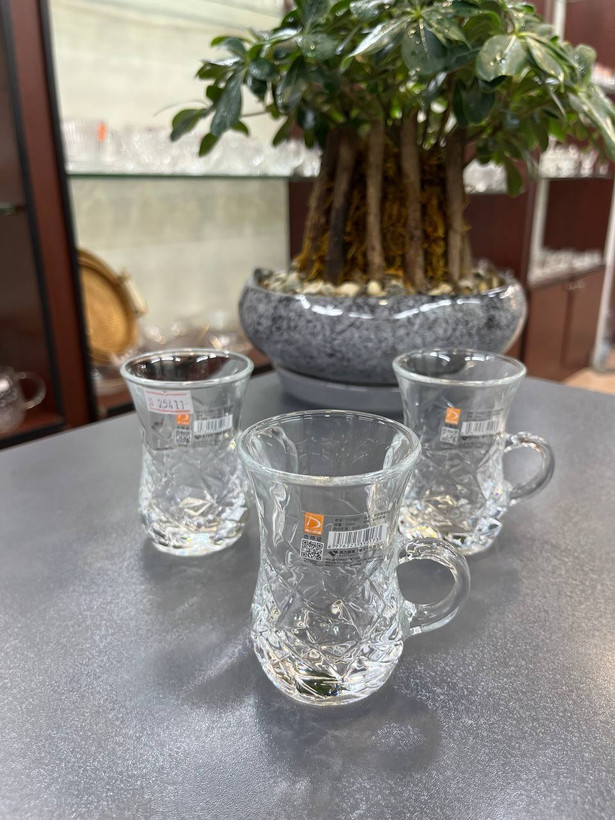 فنجان بلور برند DELISOGA (دست ۶عددی)