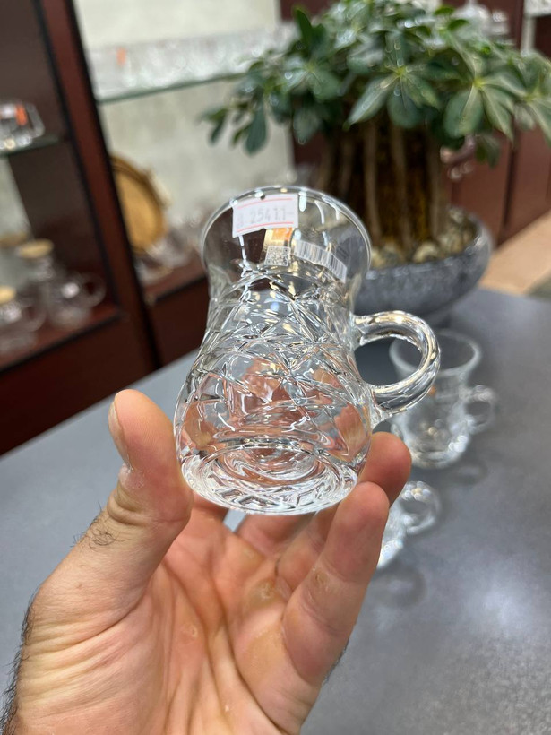 فنجان بلور برند DELISOGA (دست ۶عددی)