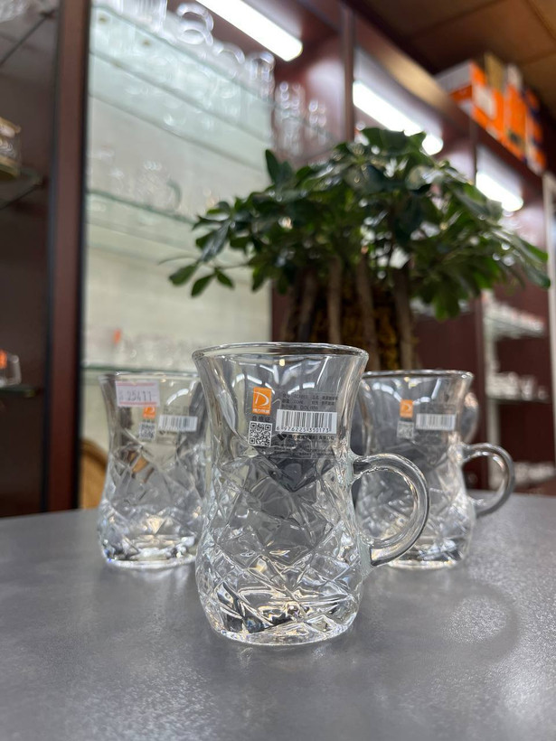 فنجان بلور برند DELISOGA (دست ۶عددی)